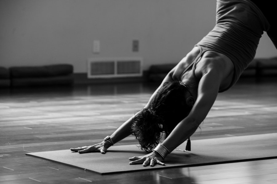 Group yoga class
